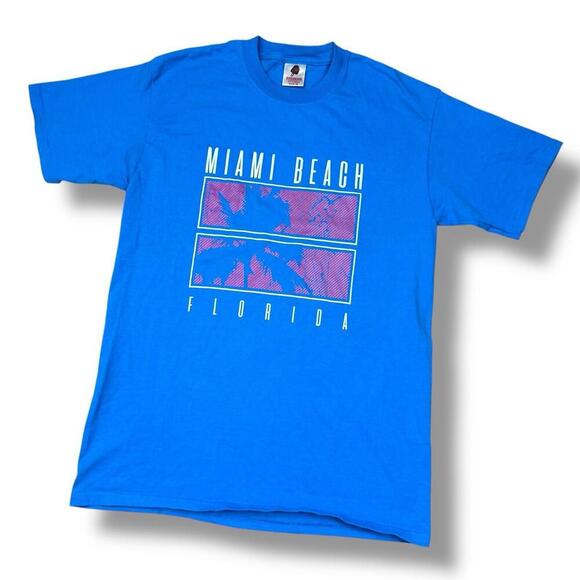 Icecream Miami Beach T-shirt Billionaire Boys Club BBC Sz M Florida Graphic Blue - Picture 1 of 7